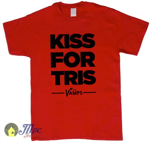 The Vamps Kiss Tris Red T-Shirt