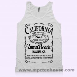 California Malibu Zuma Beach Tank Top