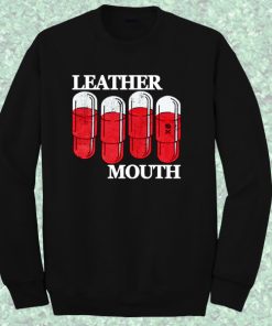 Leather Mouth Sweatshirt