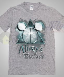 Always Believe Harry Potter and Mickey Mouse Sport Grey