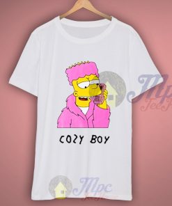Bart Cozy Boy Cartoon T Shirt