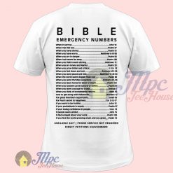 Bible Emergency Numbers T Shirt