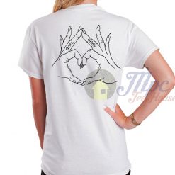 Girl Gang Love Hand White T Shirt
