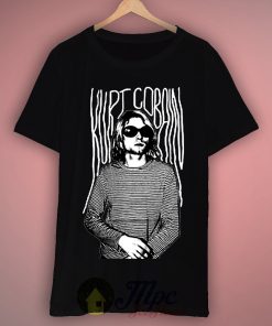 Kurt Cobain Stripes Grunge T Shirt
