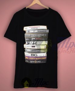 Notorious Big 2 Pac Cassette Tape Collection T shirt