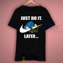 Pokemon Snorlax Just Do It Later T Shirt