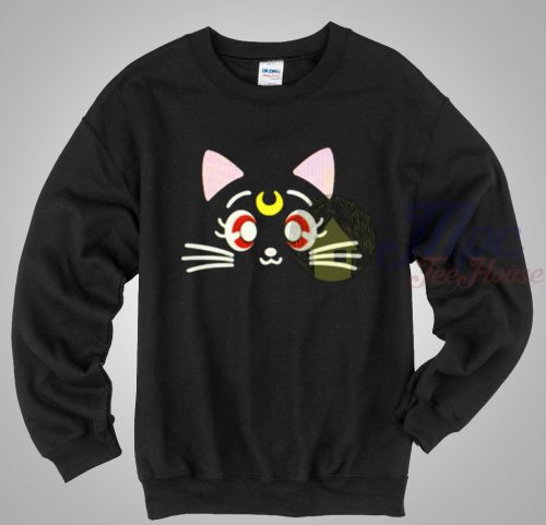 Sailor Moon Luna Cat Crewneck Sweatshirt