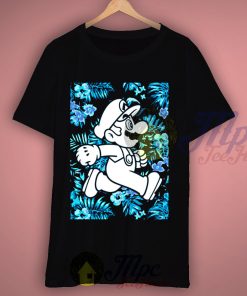 Super Mario Bros Floral T Shirt