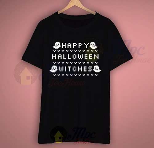 Boo Says Happy Halloween Witches T Shirt