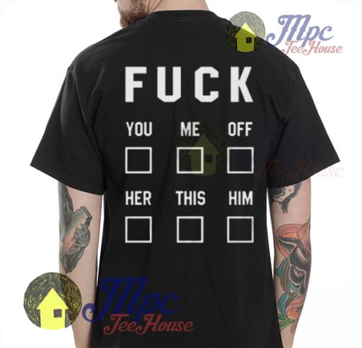 For Whom the Word Fuck T shirt