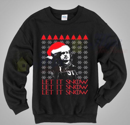 Jon Snow Let It Snow Christmas Sweater