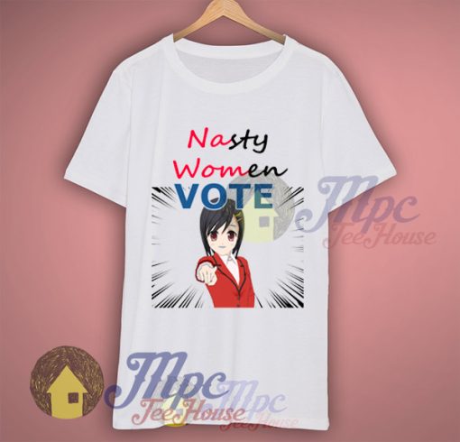Katy Perry Vote Hillary Clinton in Nasty Woman T Shirt