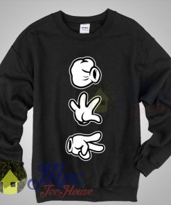 Mickey Hand Scissor Unisex Sweatshirt