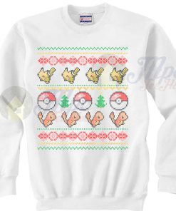 Pokemon Pokeball Pikachu Christmas Sweater
