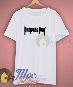 Purpose Tour Bieber 2016 Symbol White T Shirt