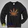Sweat Weed Aztec Pattern Sweatshirt