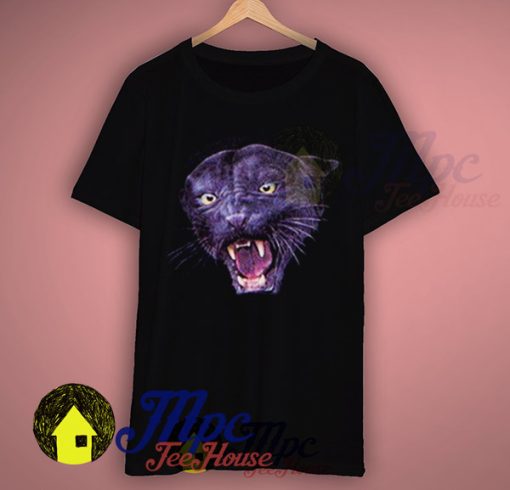 Wild Animal Black Phanter Face T Shirt