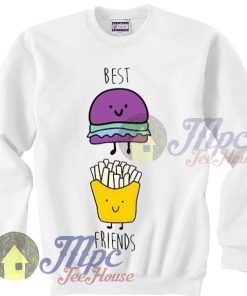 Best Friends Burger And Fries Sweatshirt