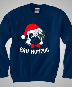 Funny Pug Bah Humpug Christmas Sweater