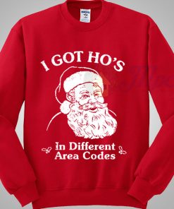 Santa Claus Got Different Area Codes Christmas Sweater