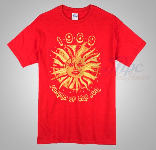 1969 Vintage Summer Of The Sun T Shirt
