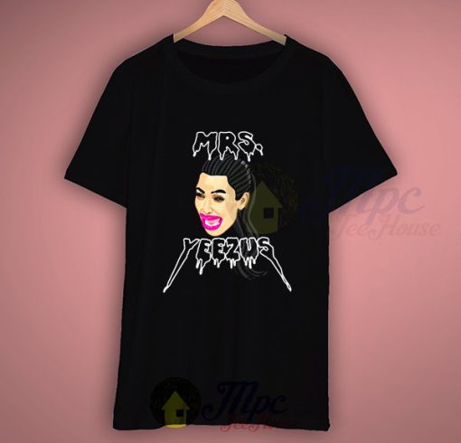 Mrs Yeezus Kim Kardashian Funny T Shirt