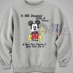 Disney Mickey Mouse Quote Sweater