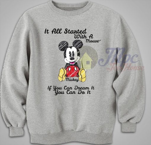 Disney Mickey Mouse Quote Sweater