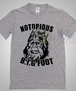 Cheap Notorious Big Foot 80s Tee Shirt