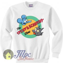 Cheap The Itchy & Scratchy Show Crewneck Sweatshirt