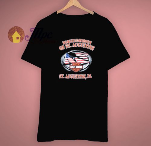 The Iconic Look Classic Harley Davidson Of ST.Augustine Cheap T Shirt ...
