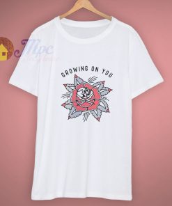 Aesthetic Skull Growing On You Rose T Shirt