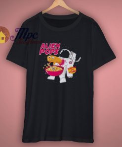 Alien Pops Cereal T Shirt Halloween New