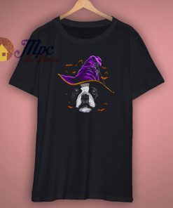 Boston Retriever Witch Funny Halloween T Shirt
