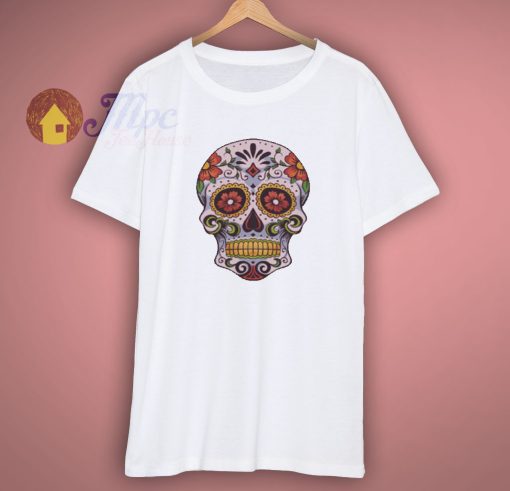 Candy Skull Day of the Dead Halloween Shirt