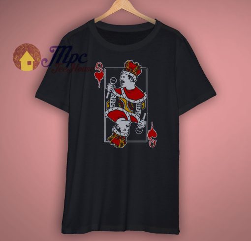 Freddie Rock Band Queen of Hearts T Shirt