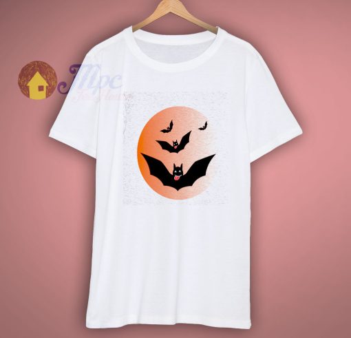 Halloween Flying Bats Scary T Shirt