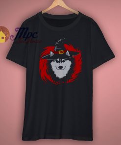 Halloween Husky dog T Shirt