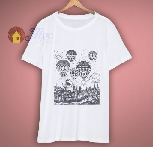Hot Air Balloon Mandala T Shirt