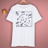 Music art abstract cool edgy print t shirt.