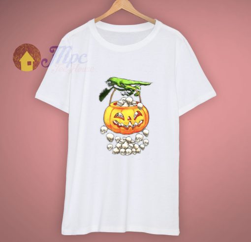 Skull Halloween Party Pumpkin T Shirt