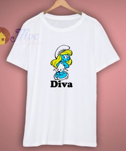 Awesome My Name Is Diva Smurfs Shirt