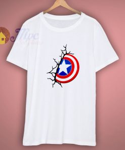 Captain America Shield Tee With Name Shirt