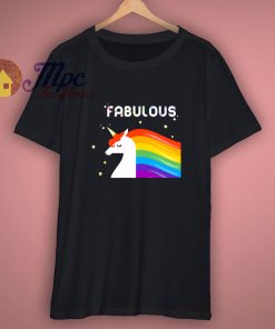 Fabulous Sparkling Rainbow Unicorn T Shirt