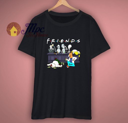 Friends Rick And Morty Simpson On Cartoon Network Shirt