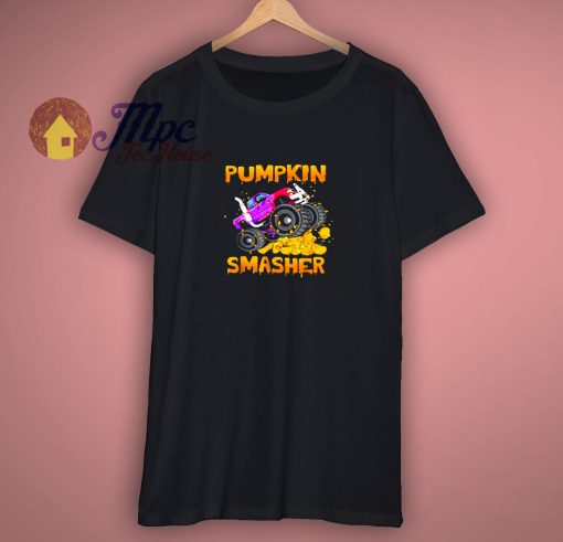 Halloween Monster Truck Pumpkin Smasher Party Funny Shirt