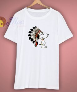 Indian Snoopy White T Shirt