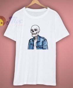 New The Skeleton Denim Jacket Shirt
