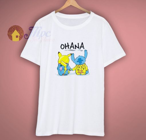 Ohana Pikachu Stitch Shirt
