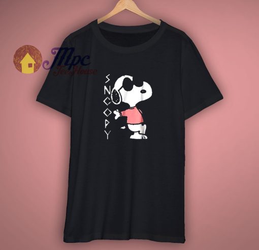 Peanuts Cool Snoopy In Pink T Shirt